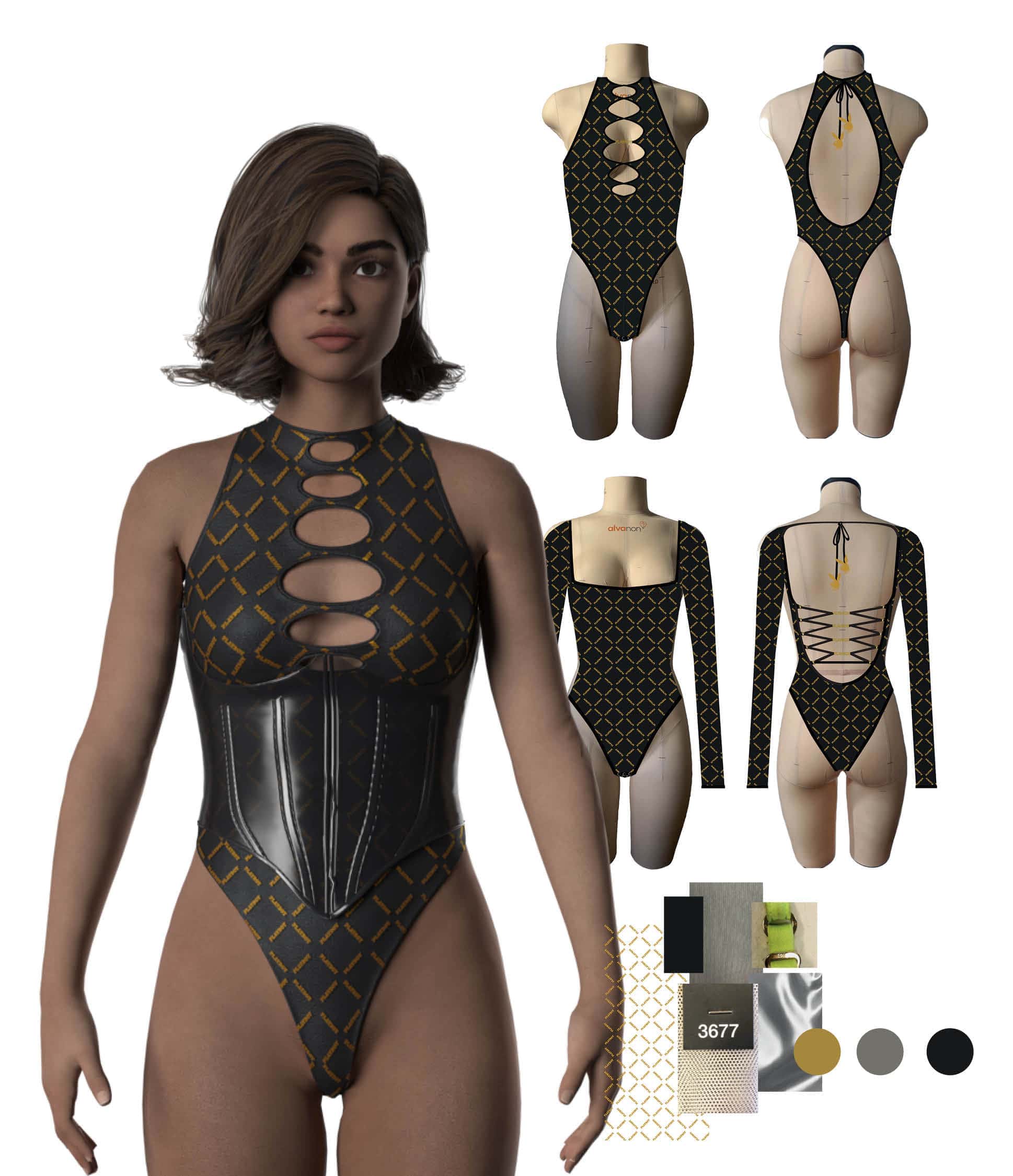 3D bodysuit design for Playboy